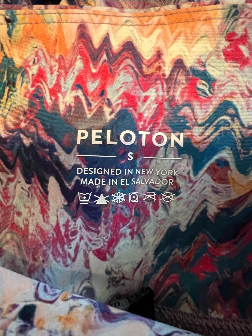 Peloton Patterned Leggings – Multicolor, Size Small - Picture 2 of 7